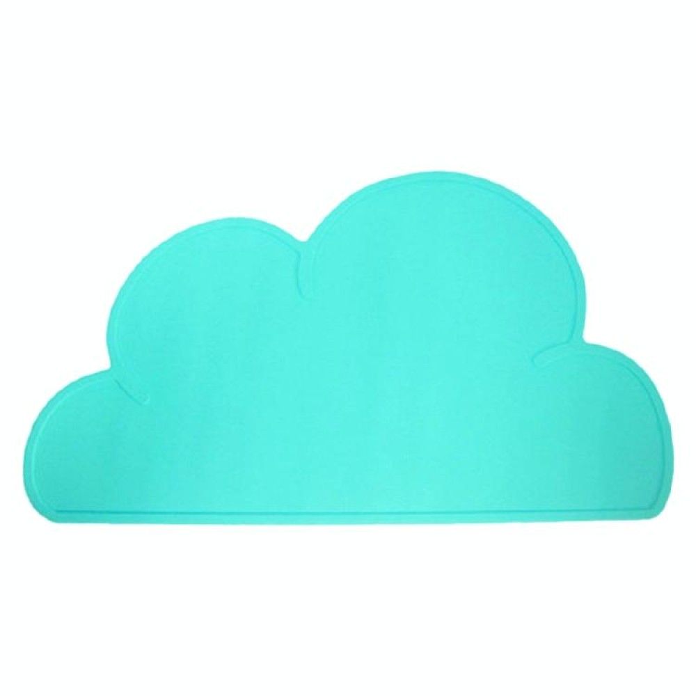 Children Cloud Silicone Placemat Waterproof Environmental Protection Student Table Mat, Color:Light Green