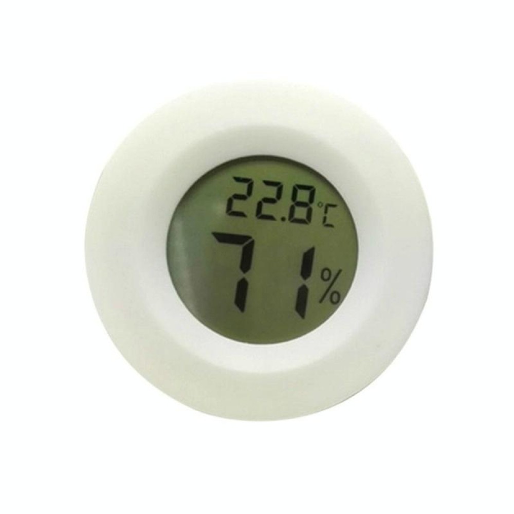 LCD Digital Aquarium Thermometer Marine Water Terrarium Accessories Temperature Measurement Tool(White)