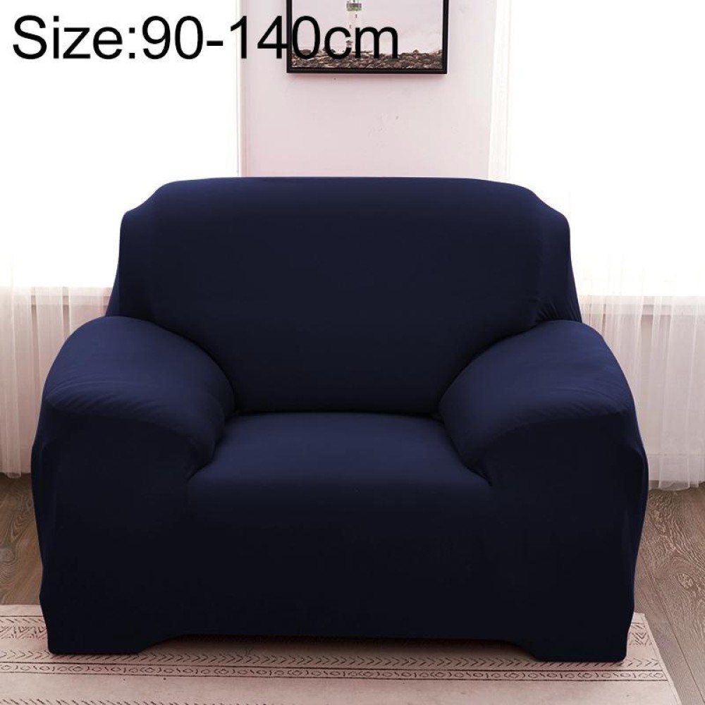 Sofa All-inclusive Universal Set Sofa Full Cover Add One Piece of  Pillow Case, Size:Single Seater(90-140cm)(Dark Blue)