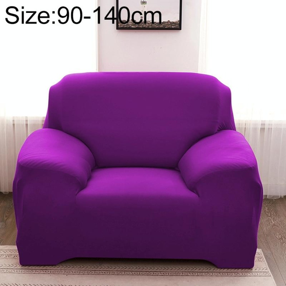 Sofa All-inclusive Universal Set Sofa Full Cover Add One Piece of  Pillow Case, Size:Single Seater(90-140cm)(Purple)