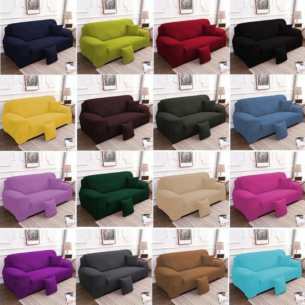 Sofa All-inclusive Universal Set Sofa Full Cover Add One Piece of  Pillow Case, Size:Two Seater(145-185cm)(Light Tan)
