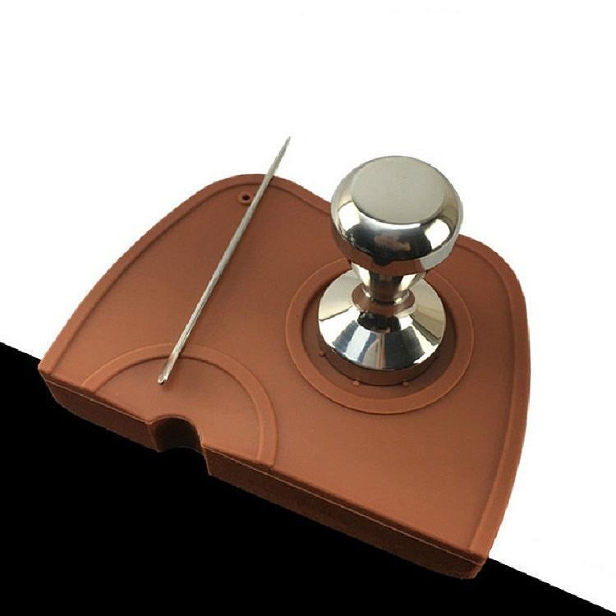 Pressure Pad Non-slip Filling Corner Coffee Pad, Size:Extra Large 16×22cm(Black)
