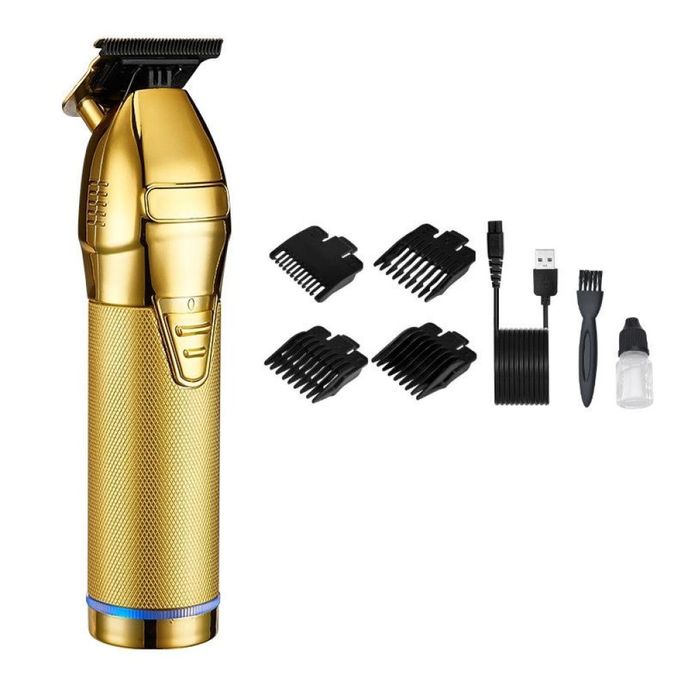 S9 USB Rechargeable Retro Electric Hair Clipper(Gold)