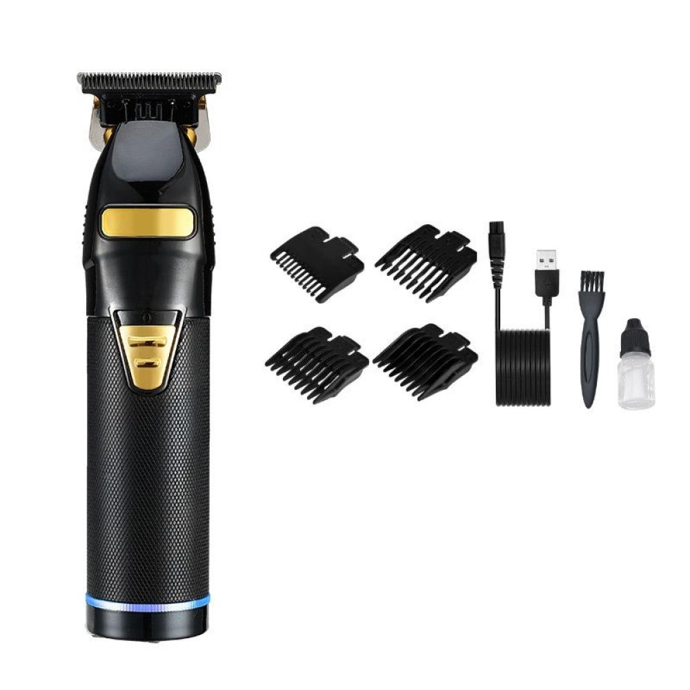S9 USB Rechargeable Retro Electric Hair Clipper(Black)