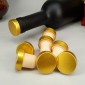 2 PCS Polymer Wine Stopper Cork Oak Stoppers with Metal Iron Cover, Color:Silver