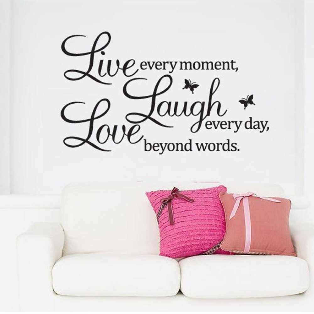 Live Love Butterfly Rumor Removable Wall Sticker