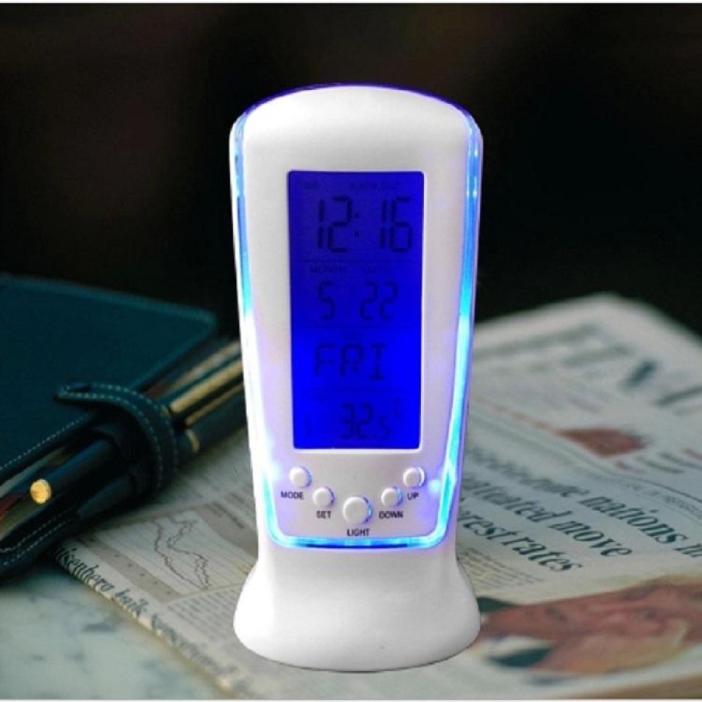 Multi-function Home Desktop LED Alarm Clock with Calendar & Temperature & Time Display