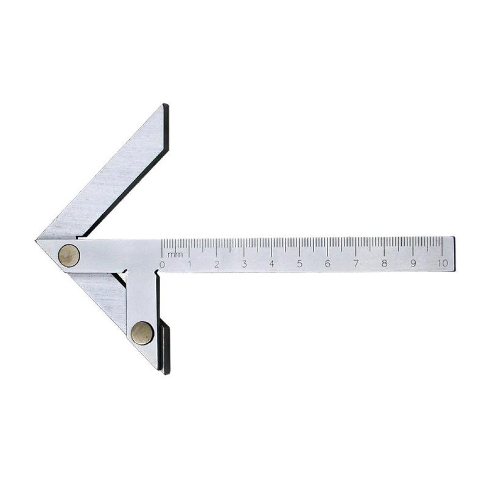 100x70 High Precision Stainless Steel Center Angle Gauge Ruler Protractor