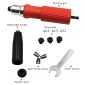 Electric Rivet Machine Conversion Head Accessories (Red)