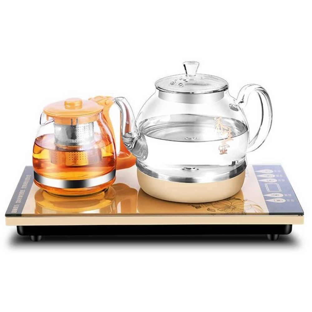 Automatic Bottom Self-suction Type Electromagnetic Tea Stove On The Bottom of The Kettle Household Intelligent Pumping Type Tea Set (Bottom Teapot)