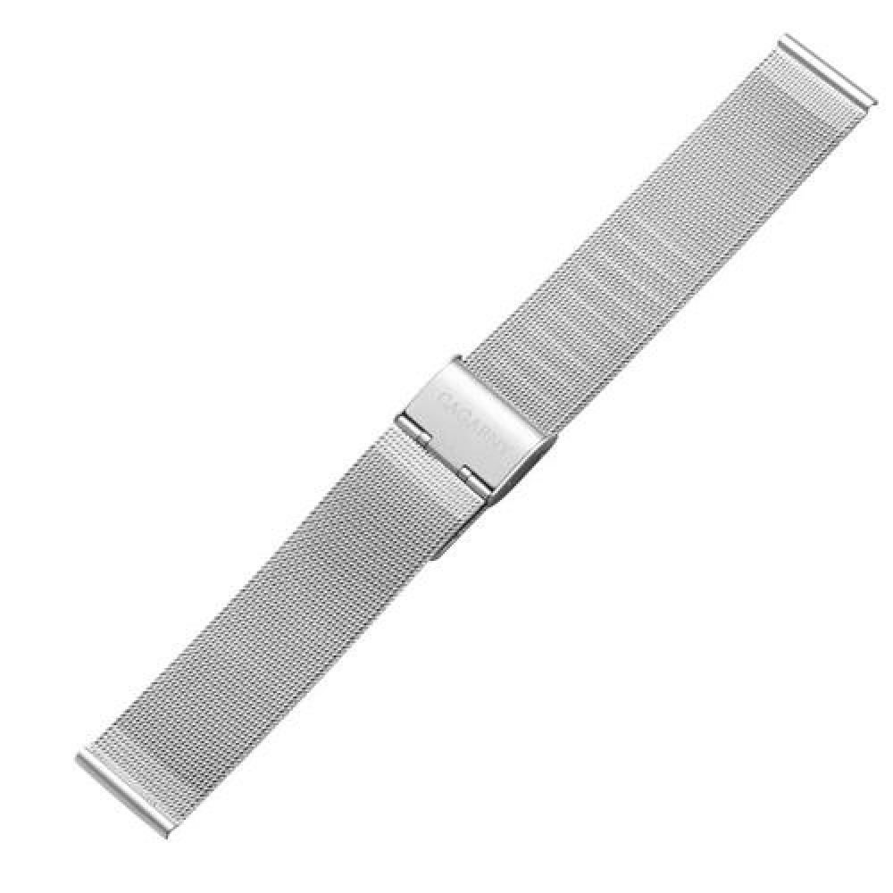 CAGARNY Simple Fashion Watches Band Metal Watch Band, Width: 18mm(Silver)