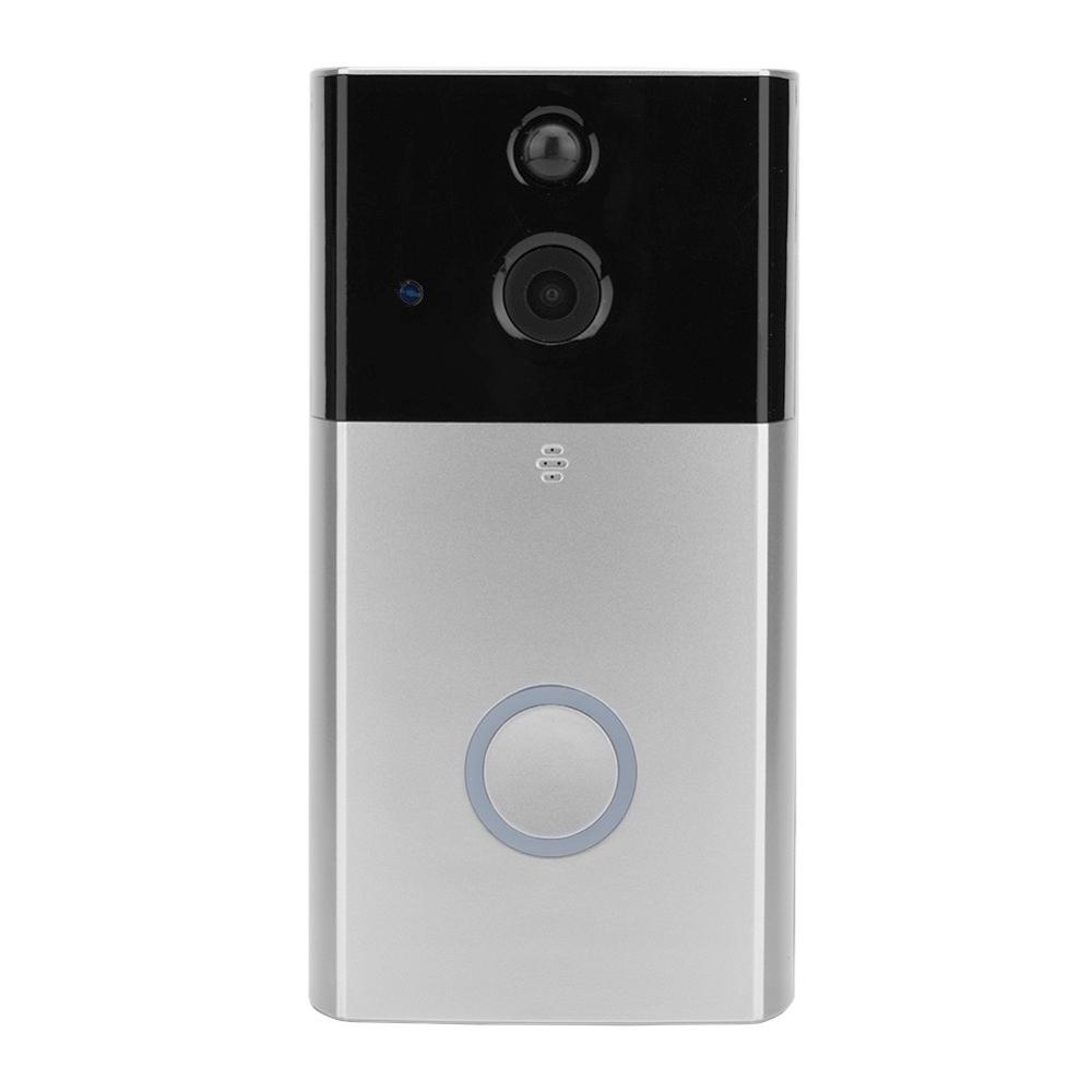 VESAFE HD 720P Security Camera Smart WiFi Video Doorbell Intercom, Support TF Card & Infrared Night Vision & Motion Detection App for IOS and Android(Silver)