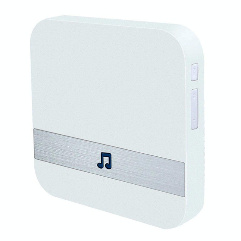 B10 52 Chimes 110dB Doorbell Receiver Low Power Consumption Home Door Tools, EU Plug, AC 90-260V (White)