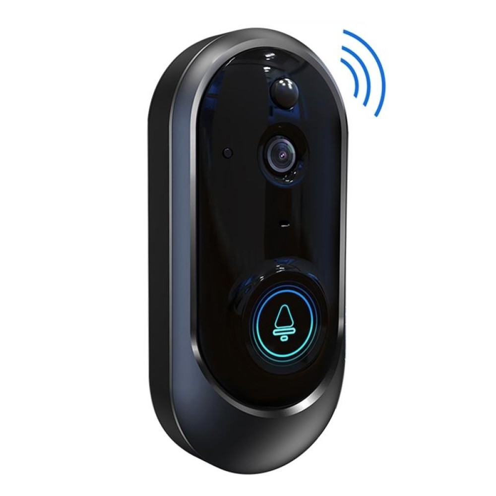 M108 720P 6400mAh Smart WIFI Video Visual Doorbell,Support Phone Remote Monitoring & Real-time Voice Intercom (Black)