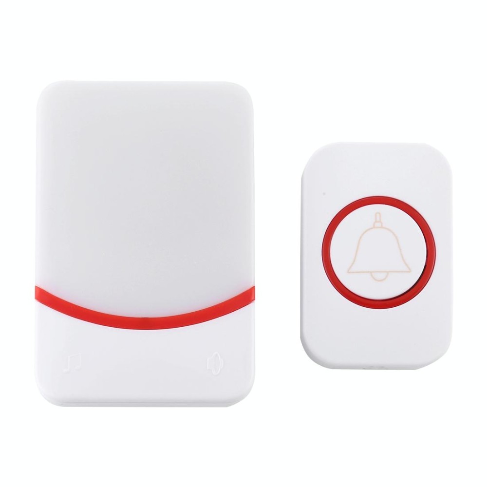 CMF1188 Home Music Remote Control Wireless Doorbell with 38 Ringtones & Colorful Flashing Lights + Ringtones / Ringtones / Colorful Flashing Lights 3-Modes (White)