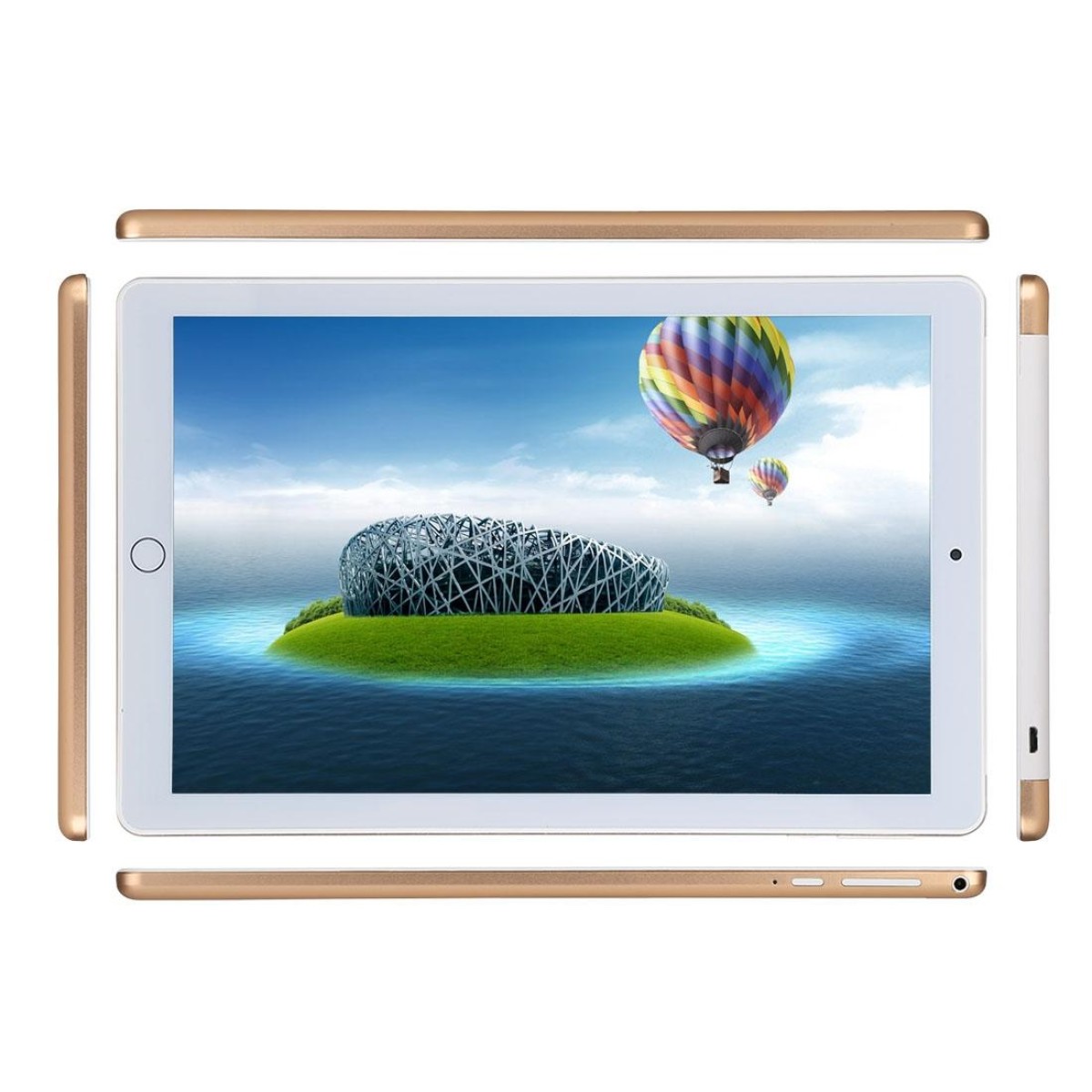 3G Phone Call Tablet PC, 10.1 inch, 2GB+32GB, Android 5.1 MTK6580 Quad Core 1.3GHz, Dual SIM, Support GPS, OTG, WiFi, Bluetooth(Gold)