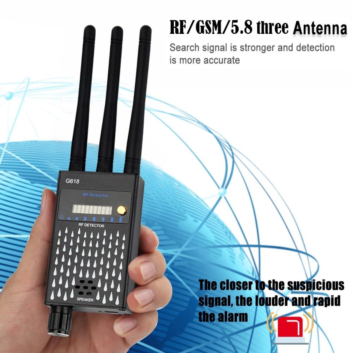 G618 GPS Wireless Signal Detector WiFi Camera Detector