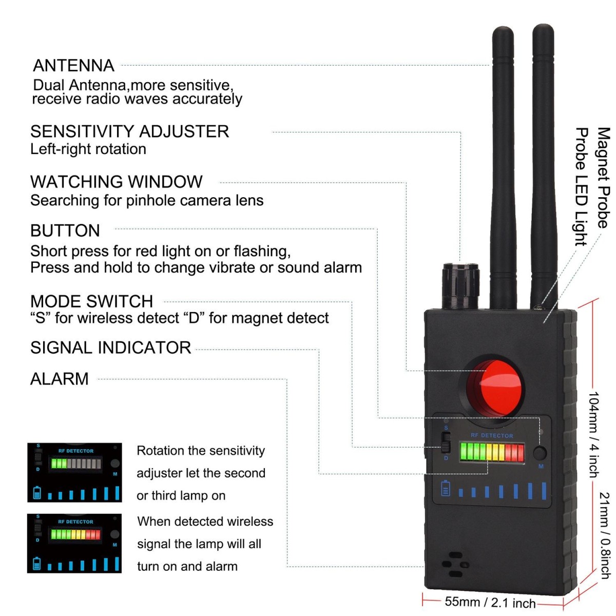 G528 Wireless Signal Detector