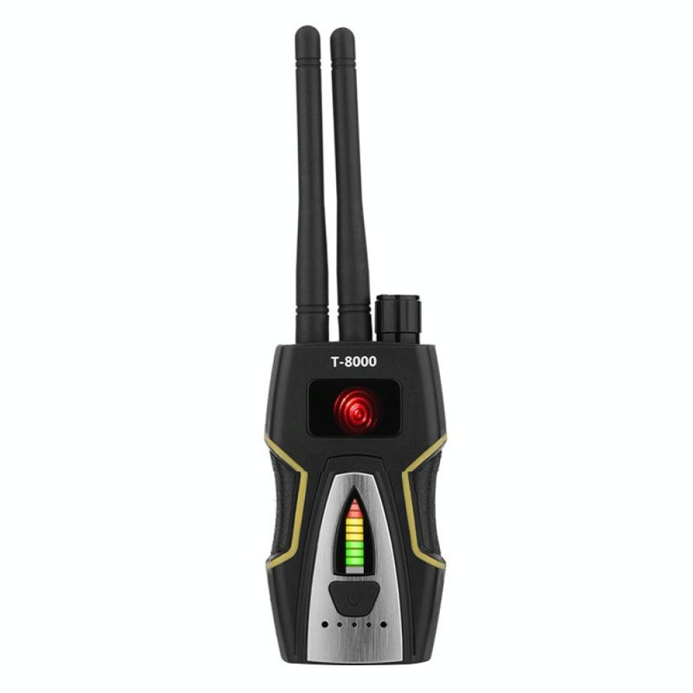 T-8000 RF Signal Detector GSM Audio Finder GPS Scan Detector (Silver)