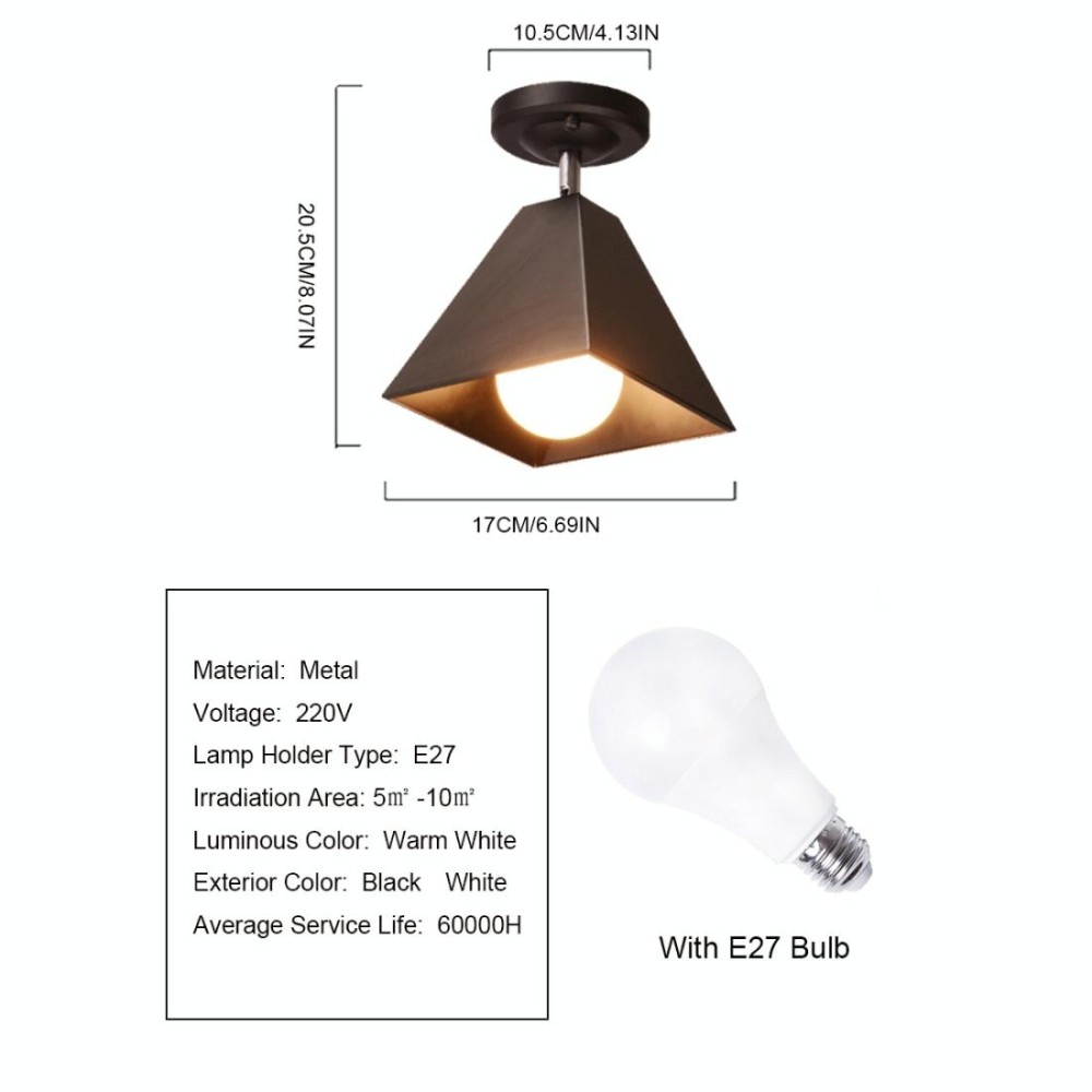 LED Nordic Modern Hanging Lamp Creative Simple Pendant Light E27 Bulb Perfect for Kitchen Dining Room Bedroom Living Room (Color:White Size: + Cold White)
