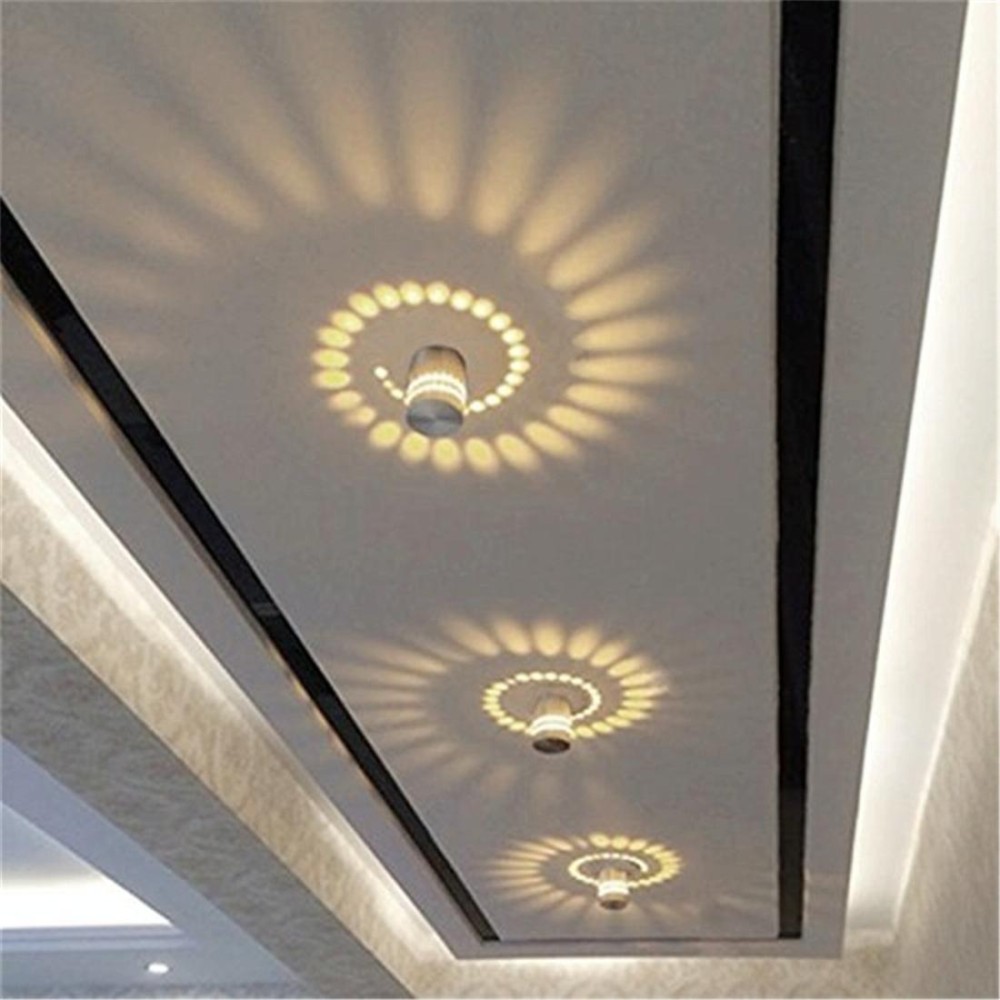 Aluminum Indoor Lighting LED Wall Lamp Decorate Lights, AC 110-240V (Warm White)