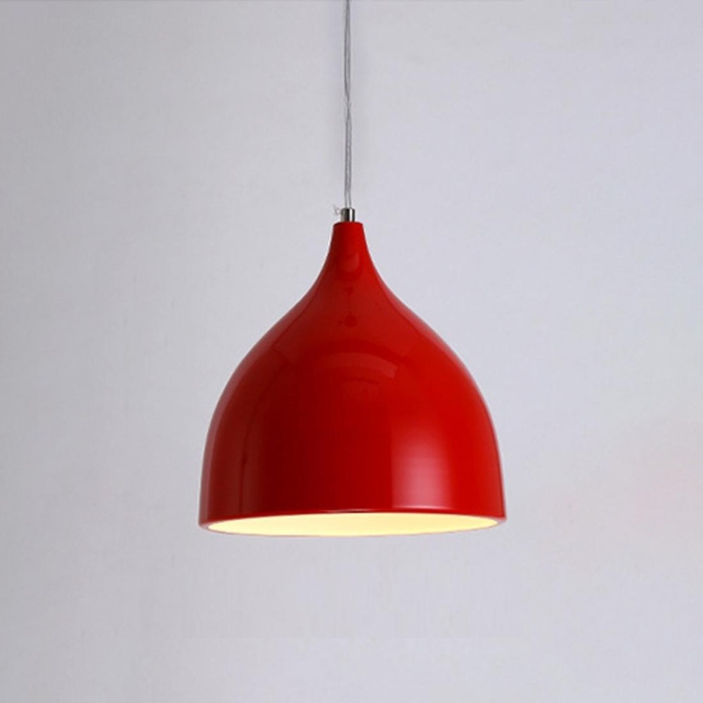 Restaurant Chandelier Simple Modern Single-head Dining Table Lamp Fashion Aisle Living Room Bar (Red)
