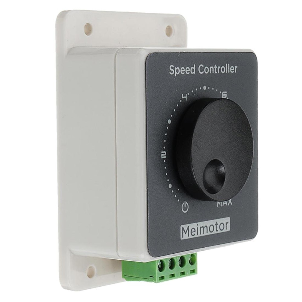 LDTR-WG0267 DC 12V 24V 36V 48V PWM DC 10A High Power Motor Speed Controller with Housing (White)
