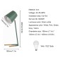 LED Eye-caring Table Lamp Modern Creative Minimalist Bedroom Bedside Lamp Student Study Table Lamp (Green)