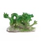 Color Changing Lucky Jade Dragon Shape Resin Kungfu Tea Accessories Tea Pet(Green)