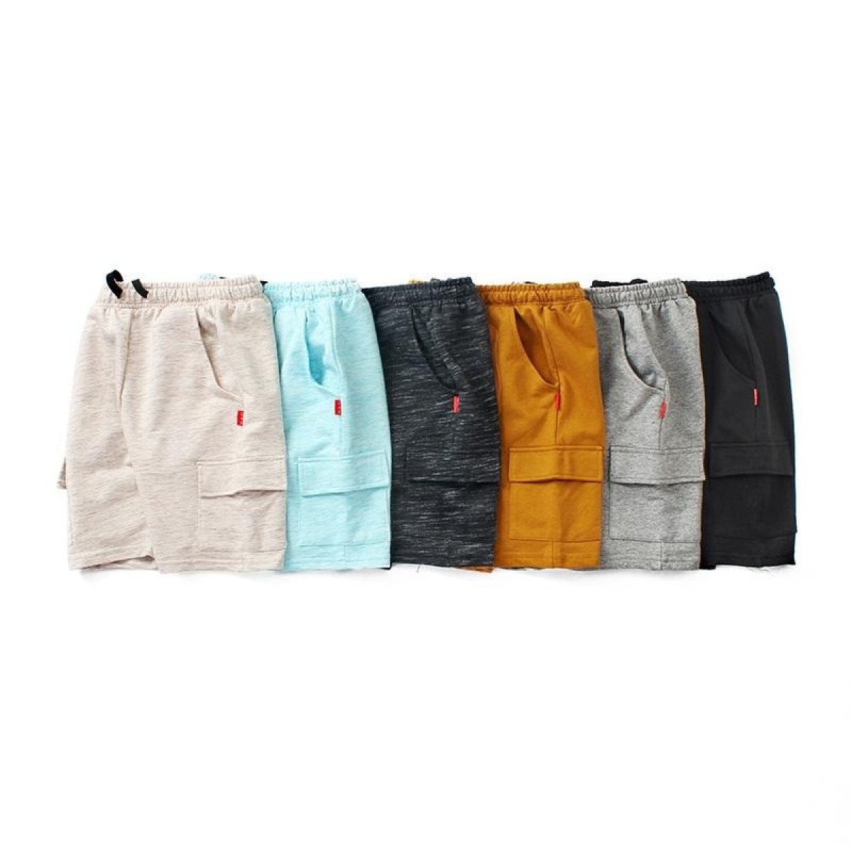 Boys Cotton Casual Overalls Shorts (Color:Iron Grey Size:150cm)