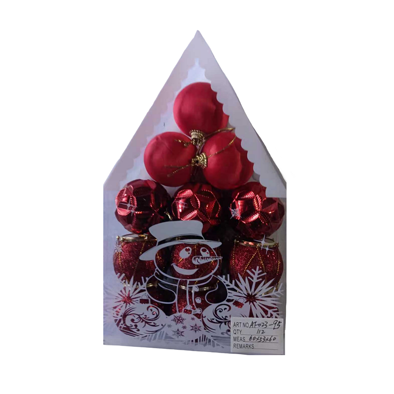Σετ Χριστουγεννιάτικες μπάλες - 5cm - 12pcs - 023957 kat