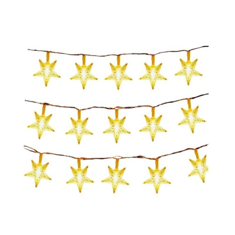 Ηλιακή γιρλάντα φωτισμού LED - Αστέρι - 5m+1m - 20D - 152851 - Warm White