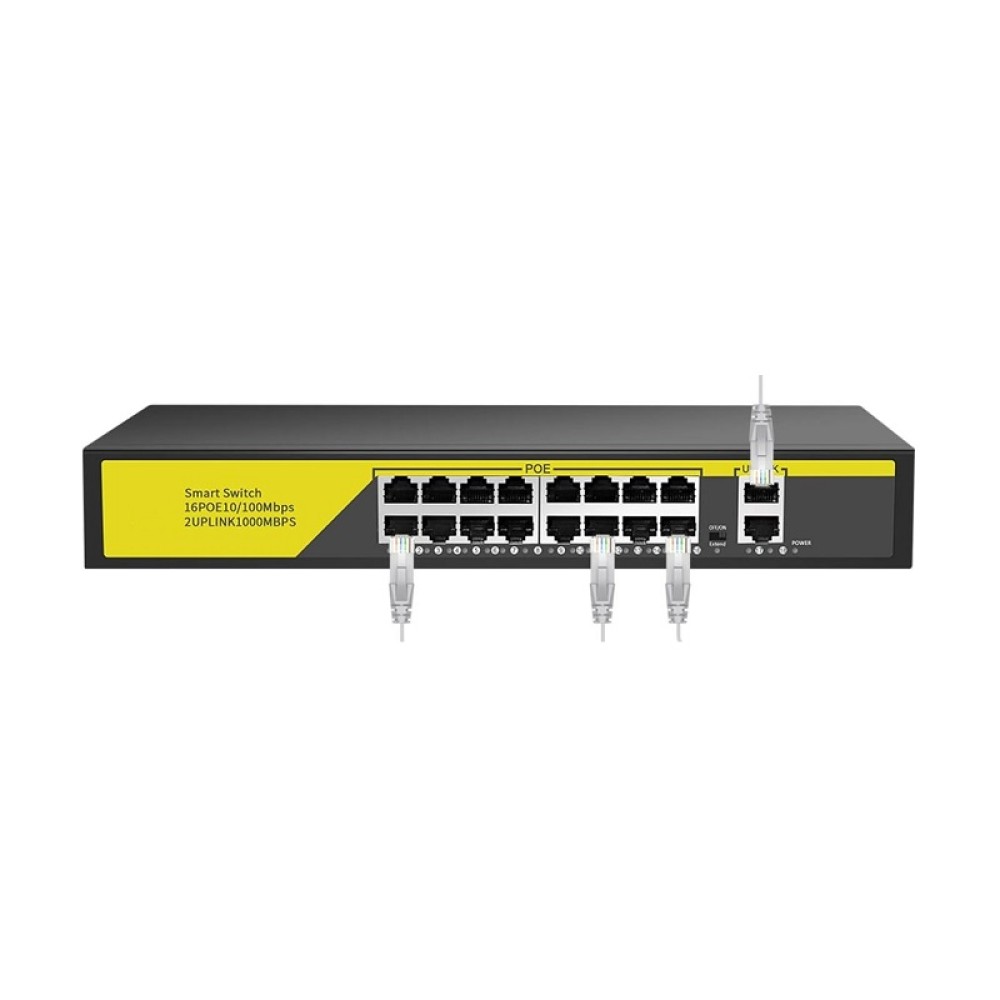 Switch καταγραφικού POE με 8 υποδοχές - 10/100Mbps - 300020
