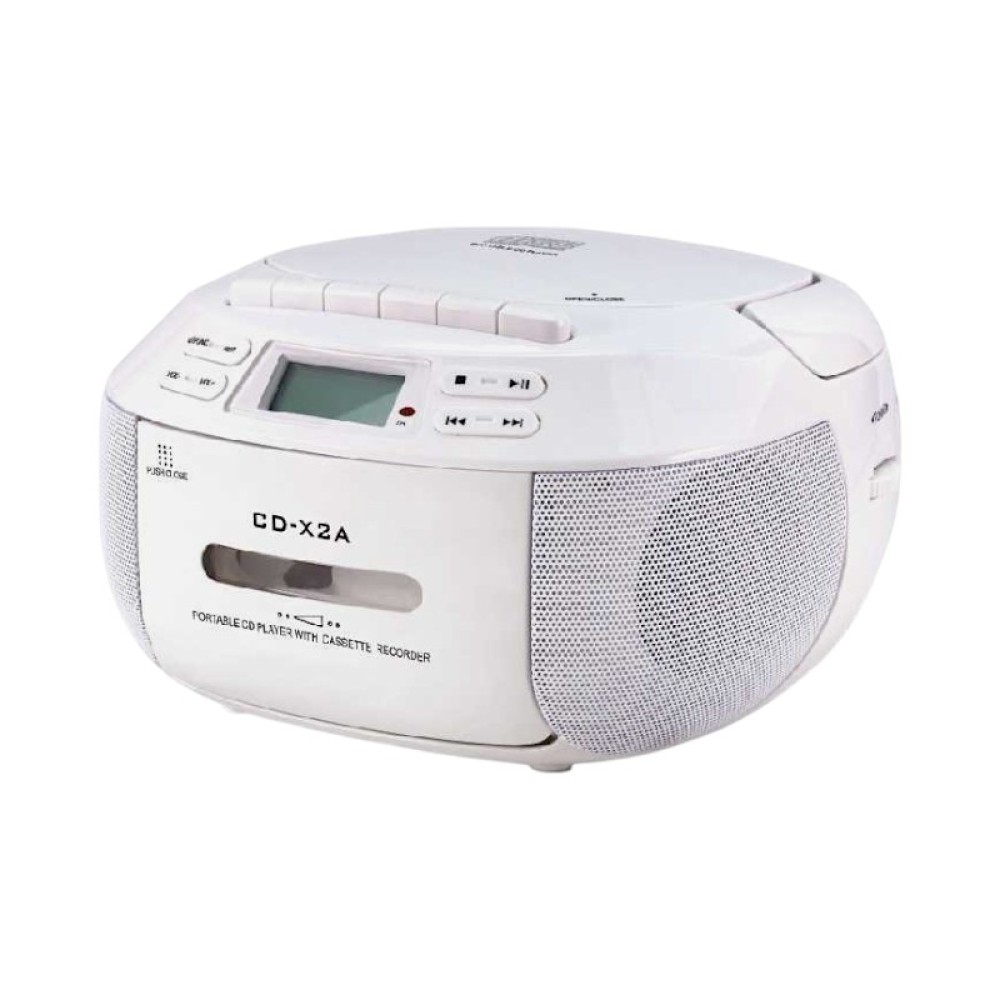 Φορητό ραδιόφωνο Κασετόφωνο & CD Player - X2A - 718129 - White