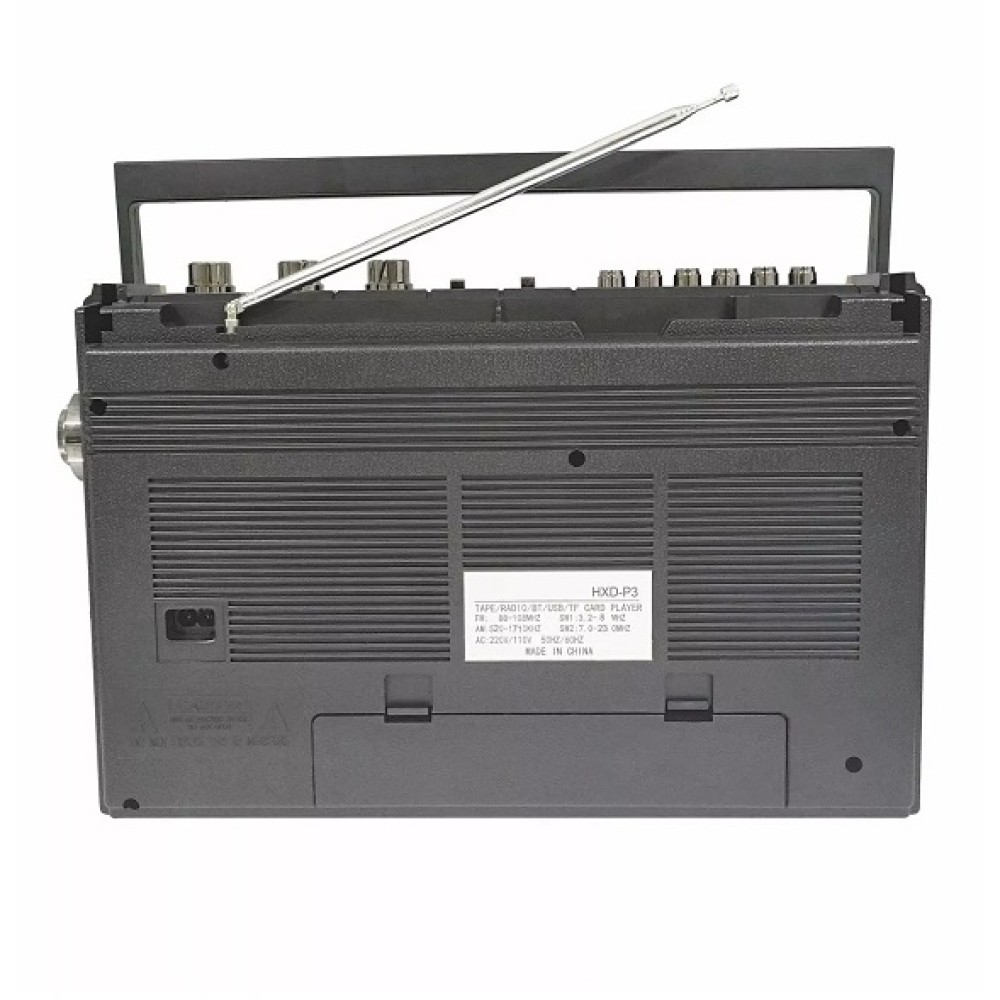 Φορητό ραδιόφωνο & κασετόφωνο με Bluetooth - GLB910 - 718211 - Black