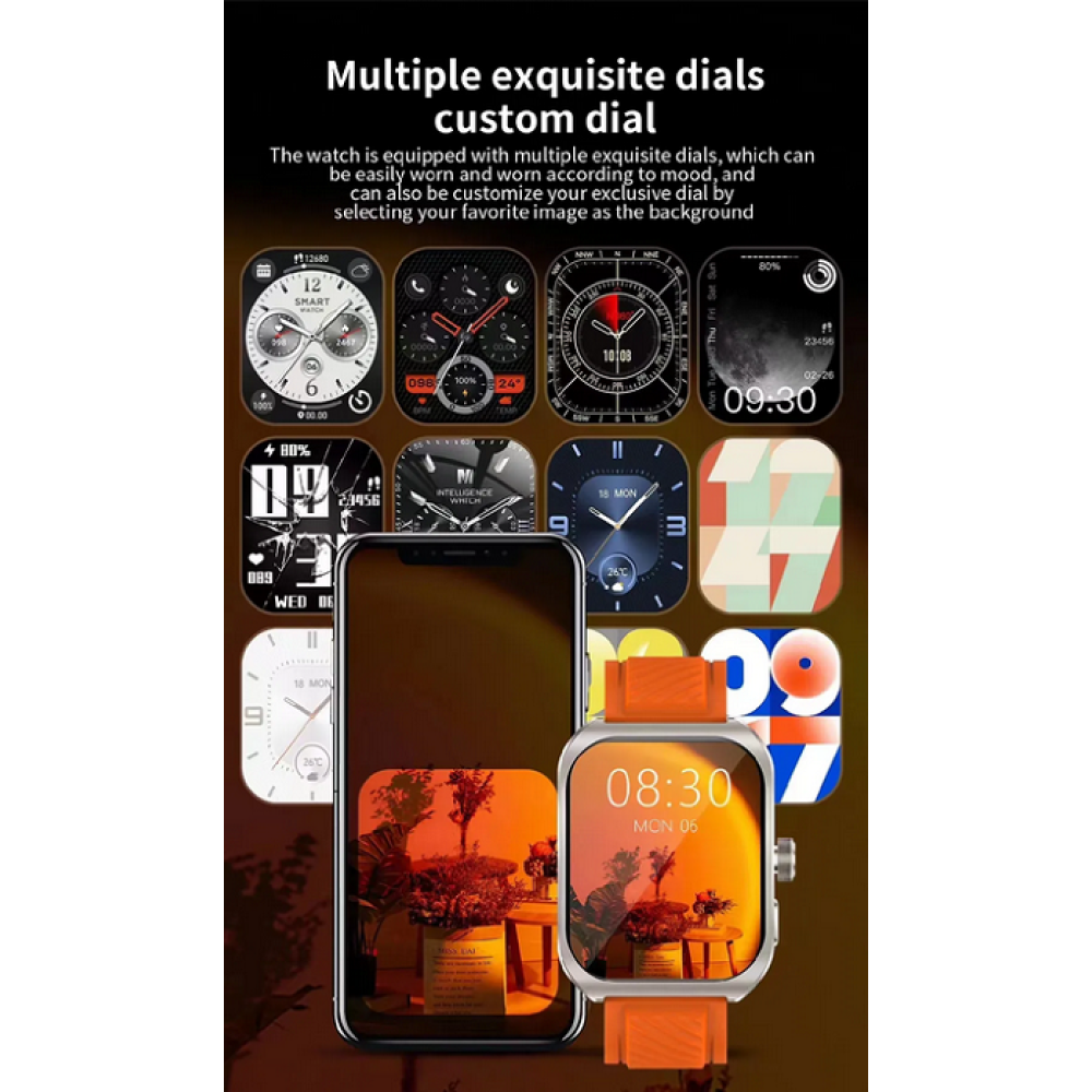 Smartwatch - Z88 PRO - 880662 - Orange