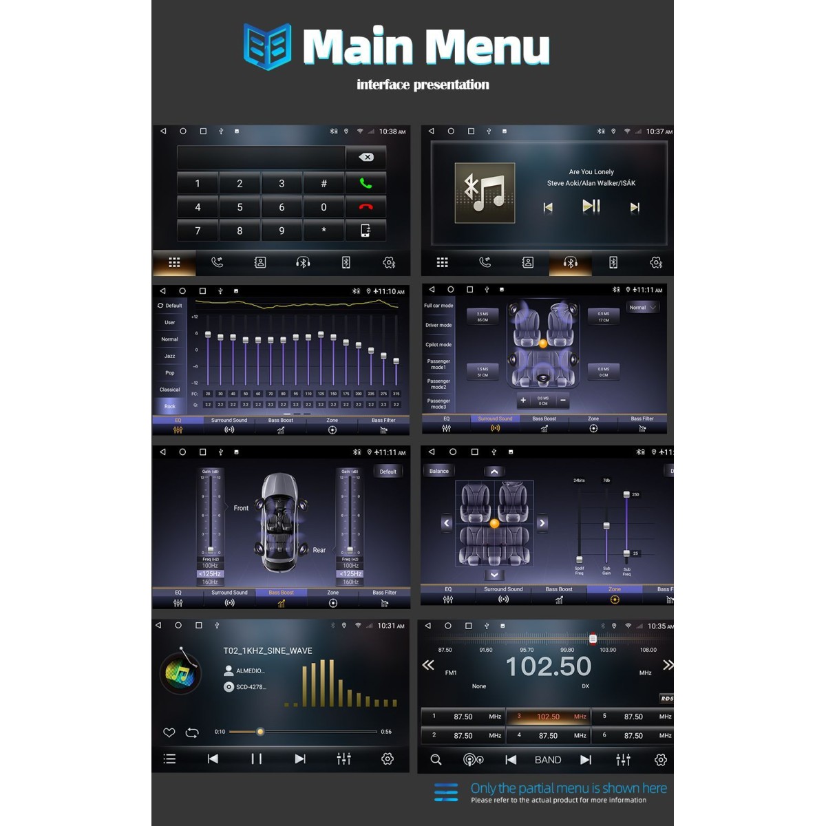 Ηχοσύστημα αυτοκινήτου 2DIN - 9"" - Android - 000154