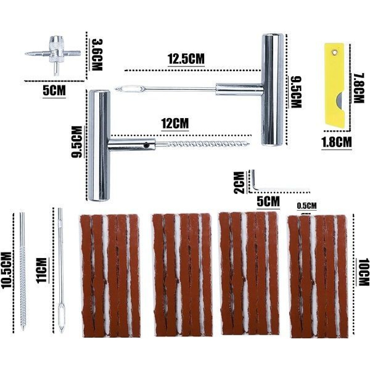 Σετ επισκευής ελαστικών σε θήκη – 27pcs – CTC-699 - 000467