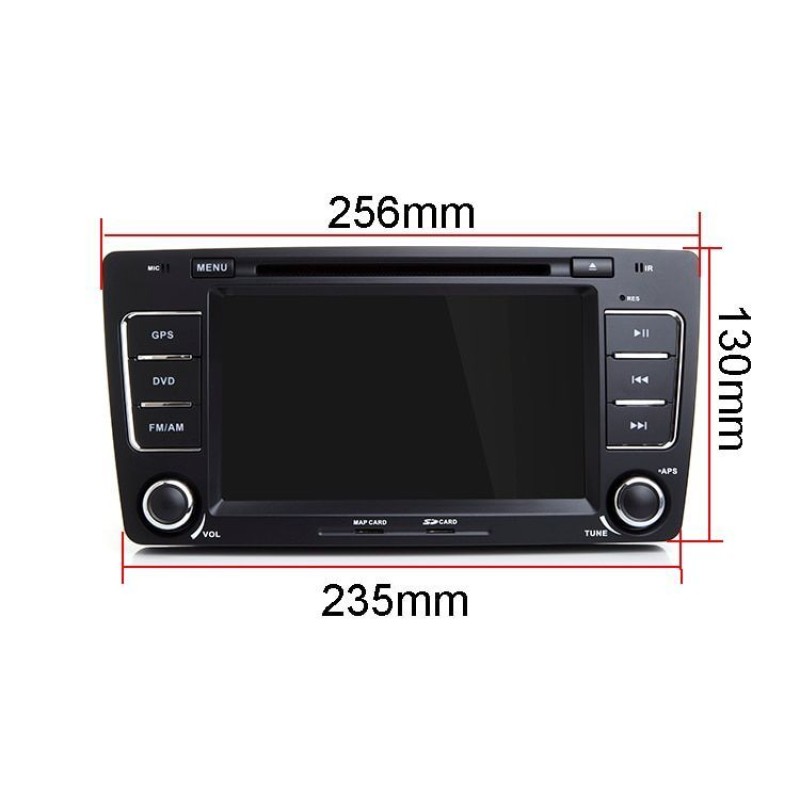 Ηχοσύστημα αυτοκινήτου 2DIN - Skoda Octavia - 8305 - 2+16GB - Android - 000965