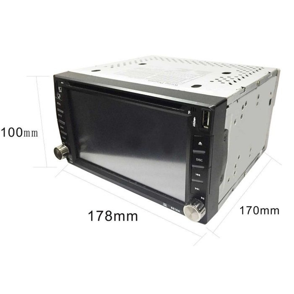 Ηχοσύστημα αυτοκινήτου 2DIN με DVD - CTC-6606 - 6.2” - 003546