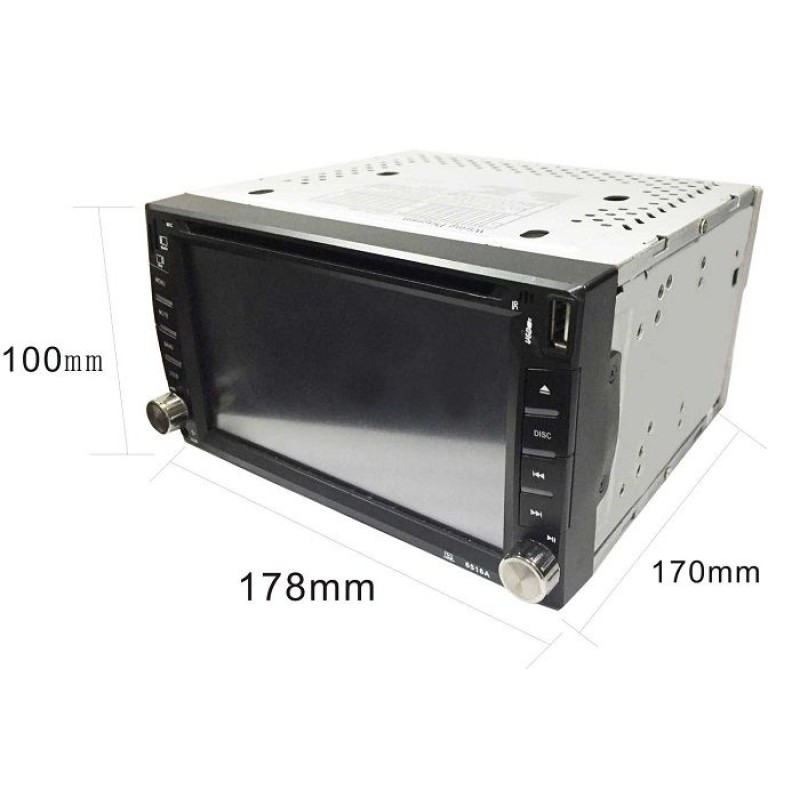 Ηχοσύστημα αυτοκινήτου 2DIN με DVD - CTC-6606 - 6.2” - 003546