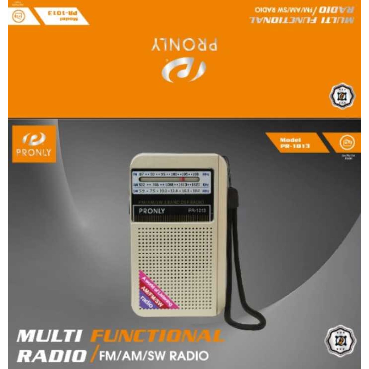 Επαναφορτιζόμενο ραδιόφωνο mini - PR-1013 - 010139 - Black