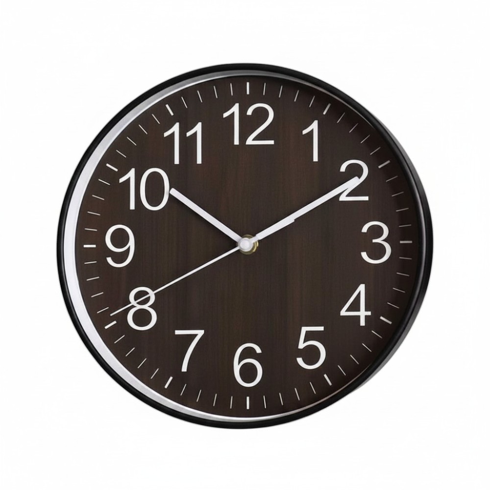 Ρολόι τοίχου - 250mm - 025048 - Dark Brown