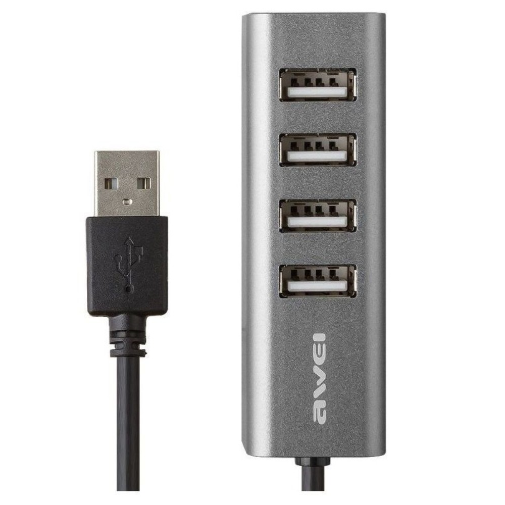 Αντάπτορας USB 2.0 Hub με 4 θύρες - CL-122 - AWEI - 085434