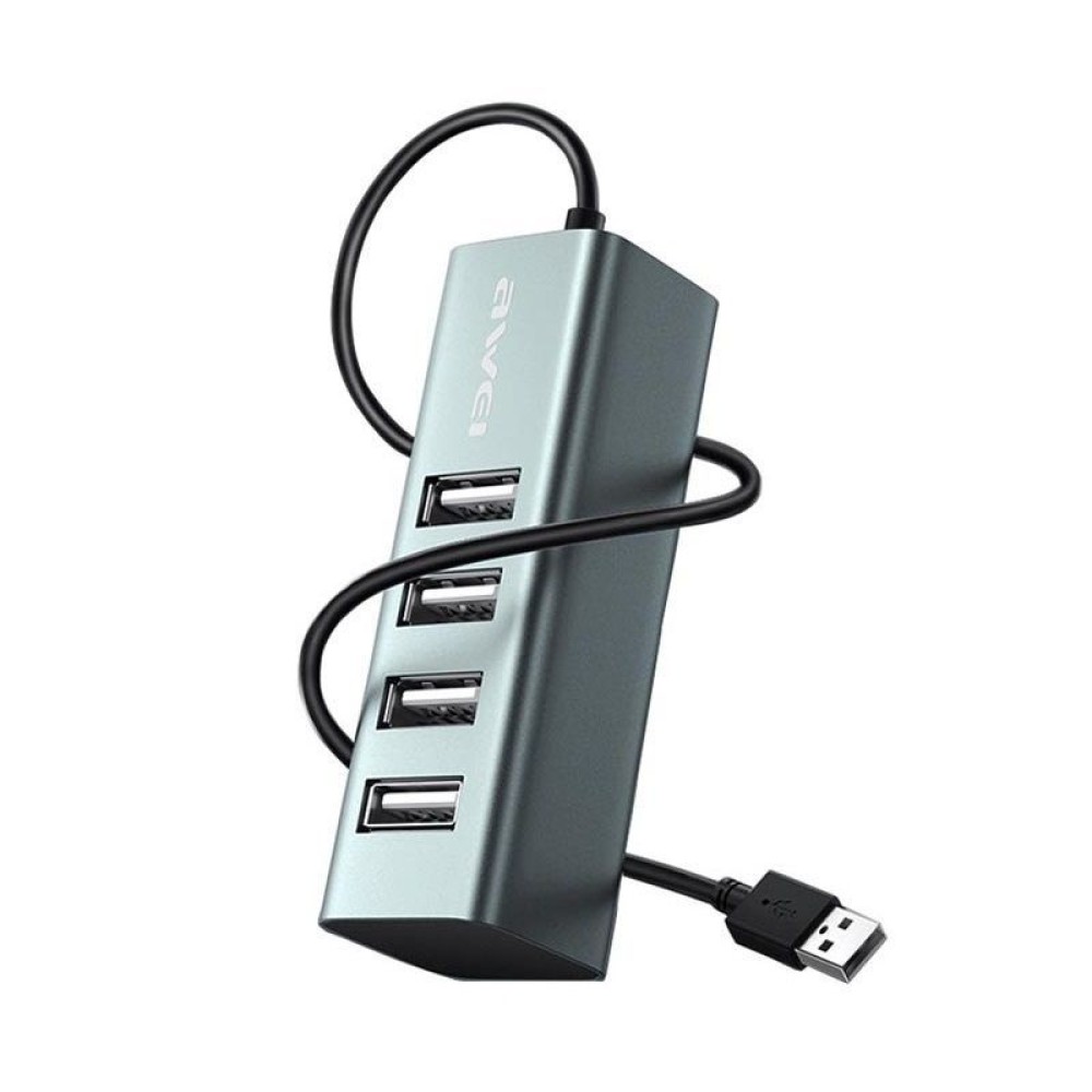 Αντάπτορας USB 2.0 Hub με 4 θύρες - CL-122 - AWEI - 085434