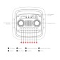 Φορητό ηχείο subwoofer με μικρόφωνο Karaoke - EV-8828 - 088286