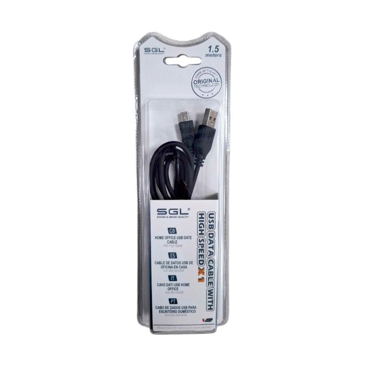 Καλώδιο μεταφοράς δεδομένων - Data - 3S - USB-A male/USB mini male - 1.5m - 097183