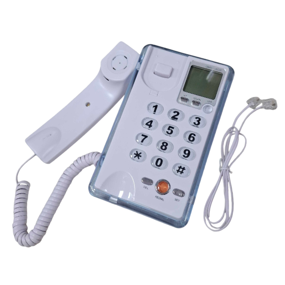 Ενσύρματο σταθερό τηλέφωνο - OHO 208 - 102082 - White