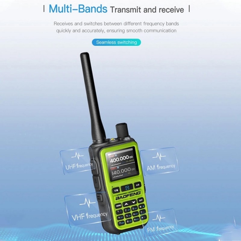 Φορητός πομποδέκτης - UHF/VHF - 5R MINI - Baofeng - 103159 - Green