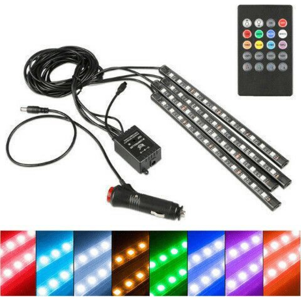 Σετ φωτισμού καμπίνας αυτοκινήτου LED RGBW - R-D19101-M18 - 110018